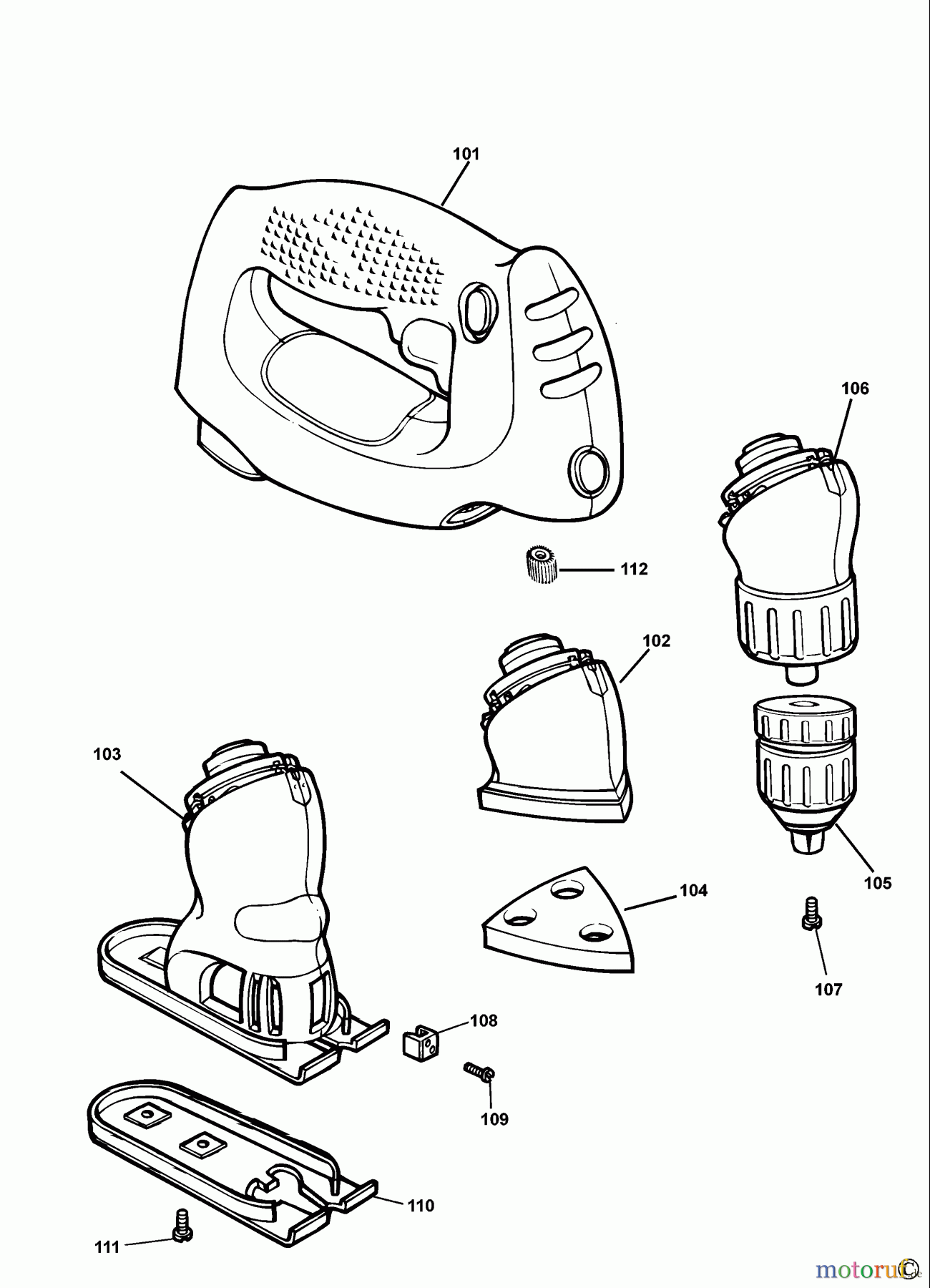 BLACK+DECKER INNENAUSSTATTUNG BOHRER WERKZEUGSATZ VP1800 Seite 1