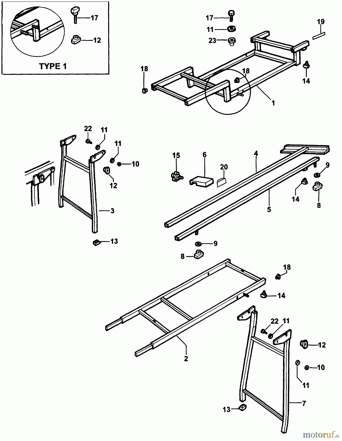 ELU ACCESSORIES ACCESSORIES, ATTACHMENTS & UNPOWERED AUSZIEHTISCH EZ4001 Seite 1
