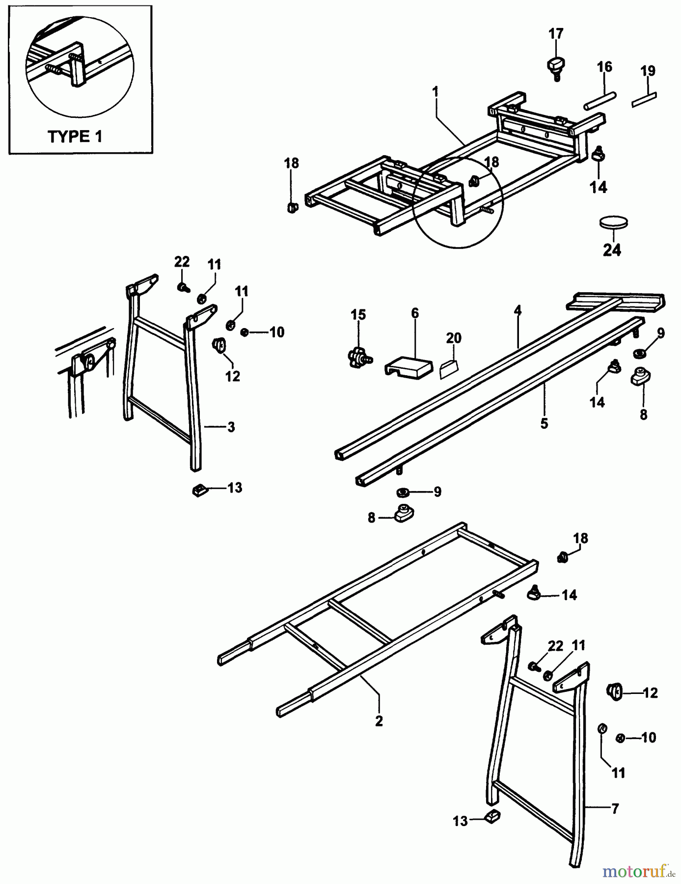 ELU ACCESSORIES ACCESSORIES, ATTACHMENTS & UNPOWERED AUSZIEHTISCH EZ4888 Seite 1