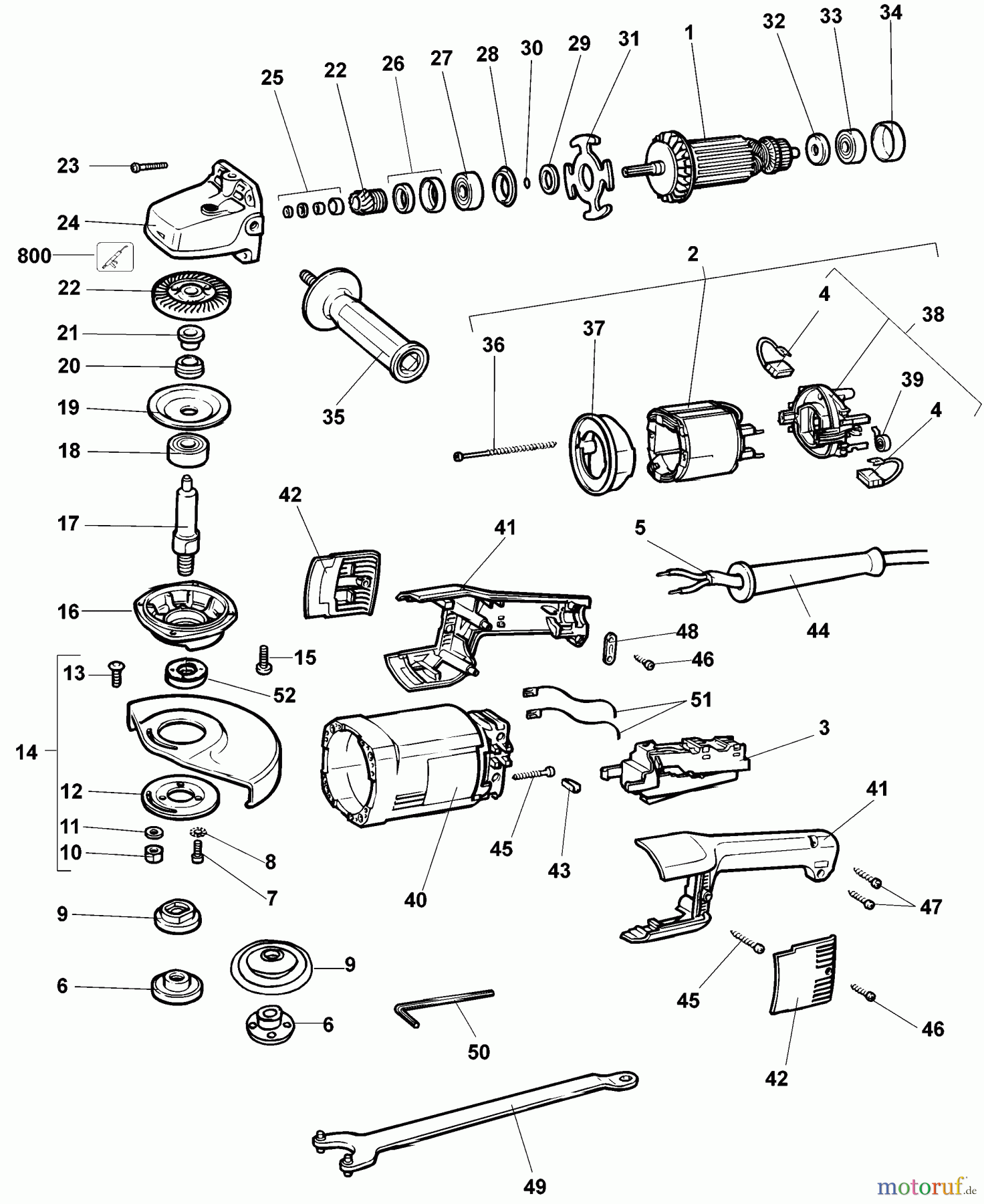 DEWALT Divers WINKELSCHLEIFER DW852-G3 Seite 1