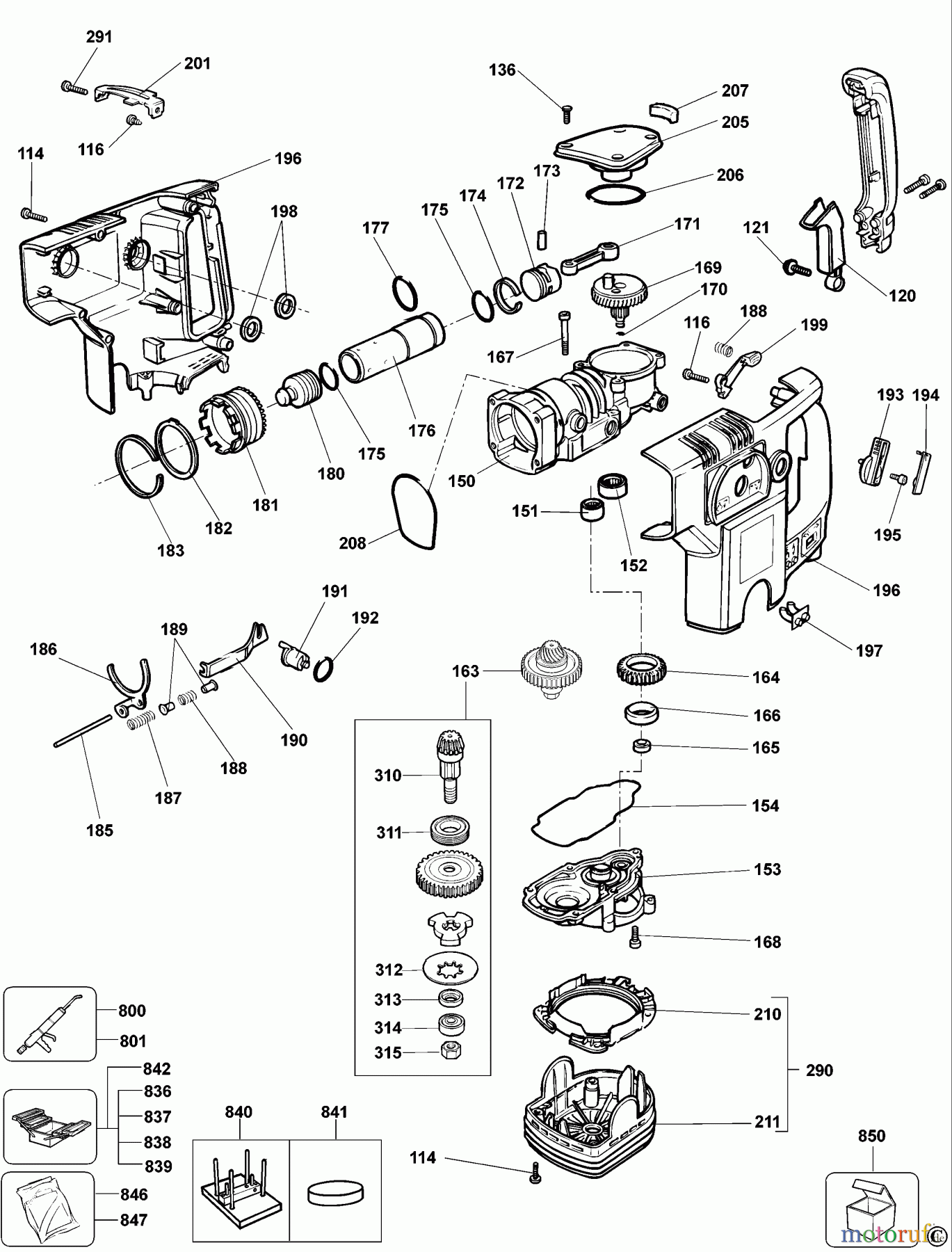 OEM Black und Decker Divers DREHHAMMER BX1100 Seite 2