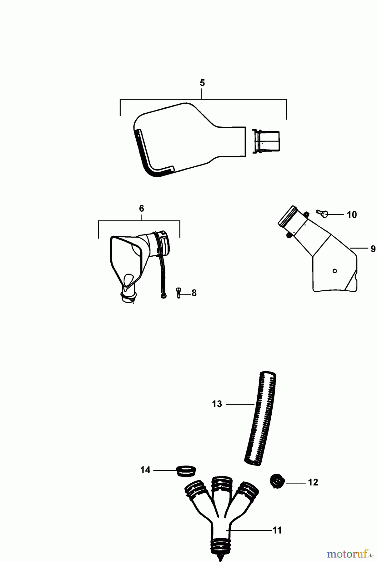 ELU ACCESSORIES ACCESSORIES, ATTACHMENTS & UNPOWERED STAUBABSAUGERSATZ EZ7088 Seite 1