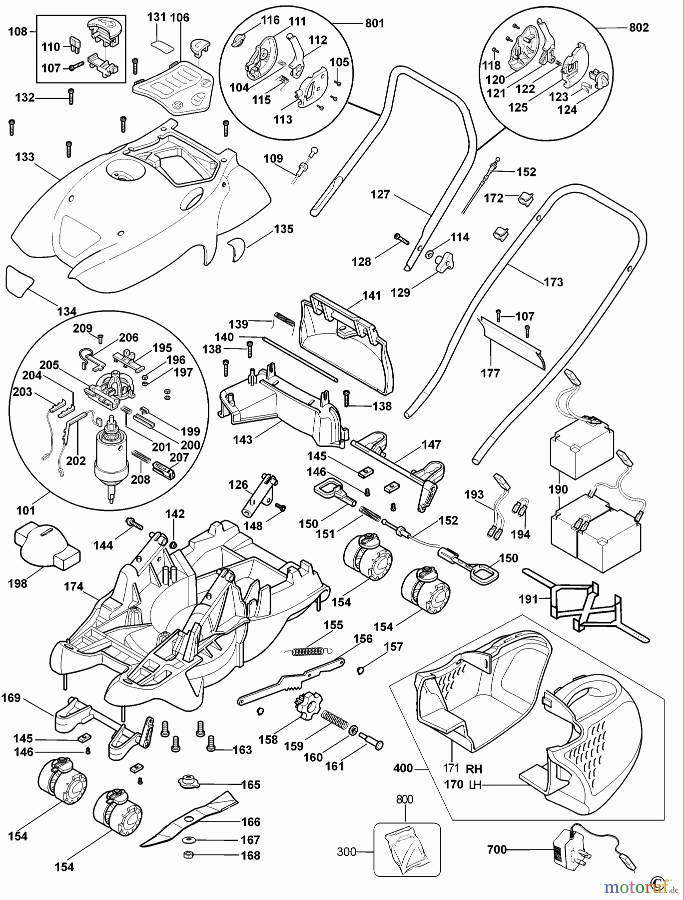  BLACK+DECKER AUSSERHALB RASENMÄHER, SCHNEEFRÄSEN AKKU-RASEMMÄHER GFC1234 Seite 1