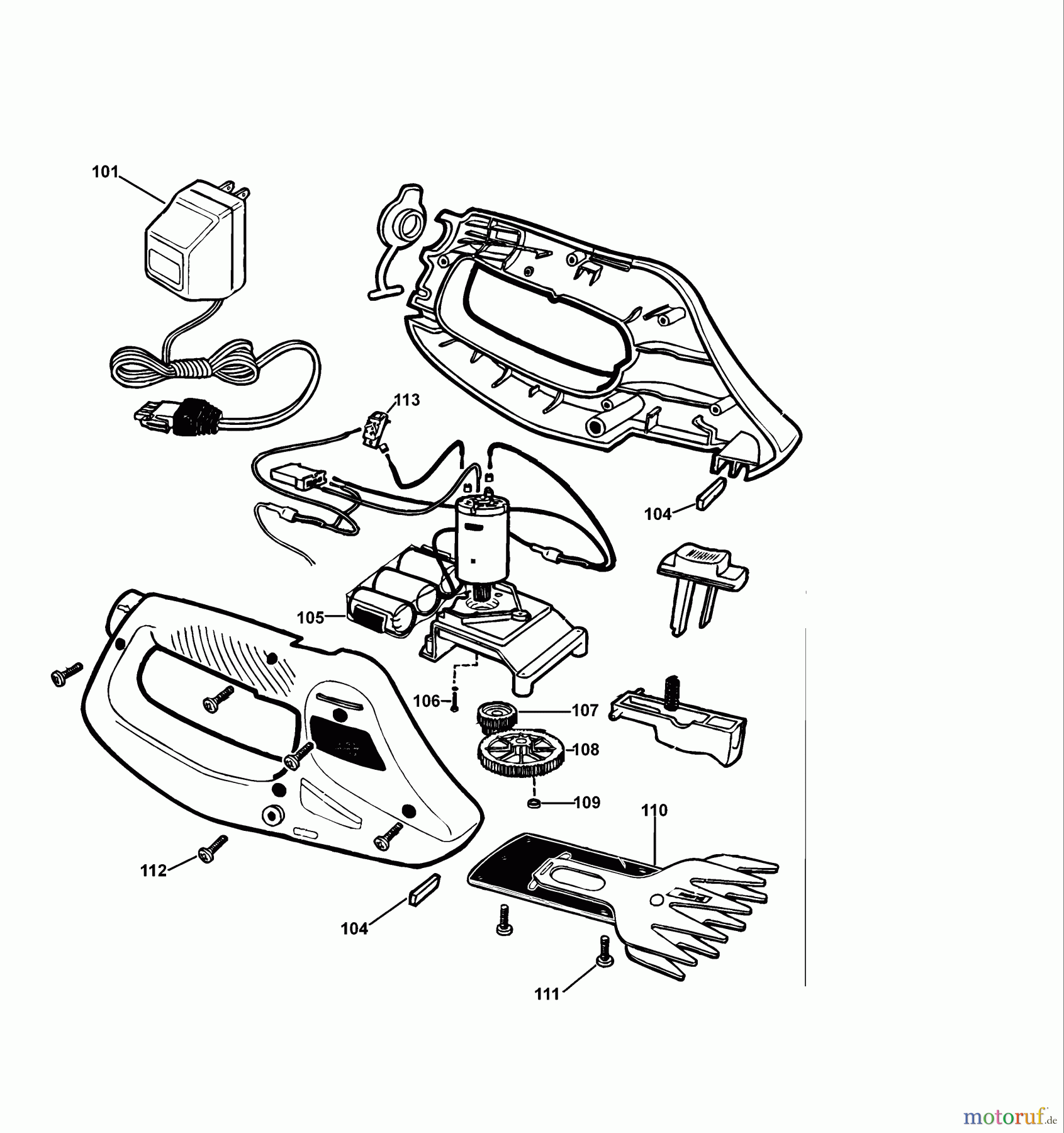 BLACK+DECKER AUSSERHALB HECKENSCHEREN, FADENTRIMMER, SCHEREN SCHERE GL600 Seite 1