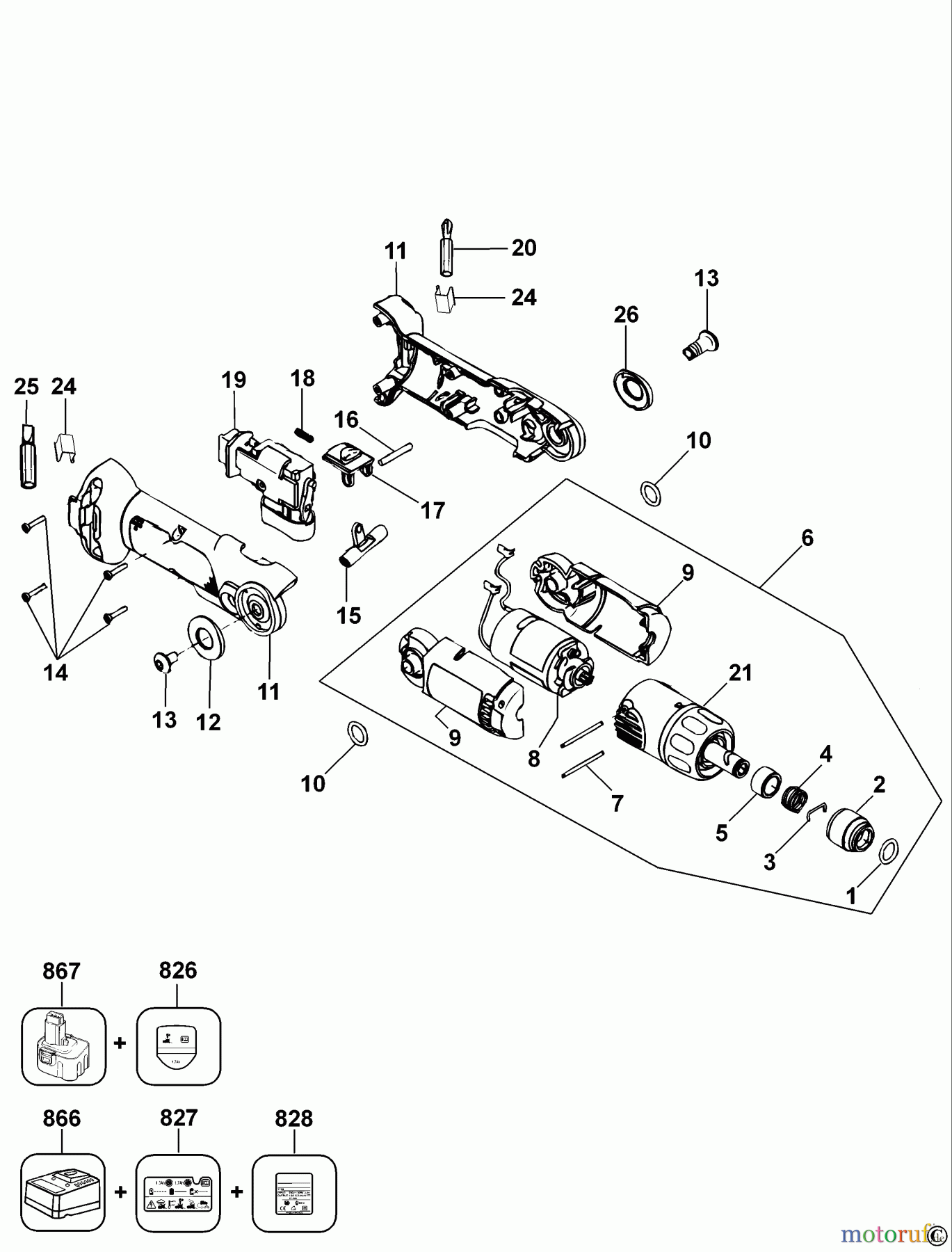 DEWALT SCHRAUBER Akku Schrauber SCHRAUBENDREHER DW920K Seite 1