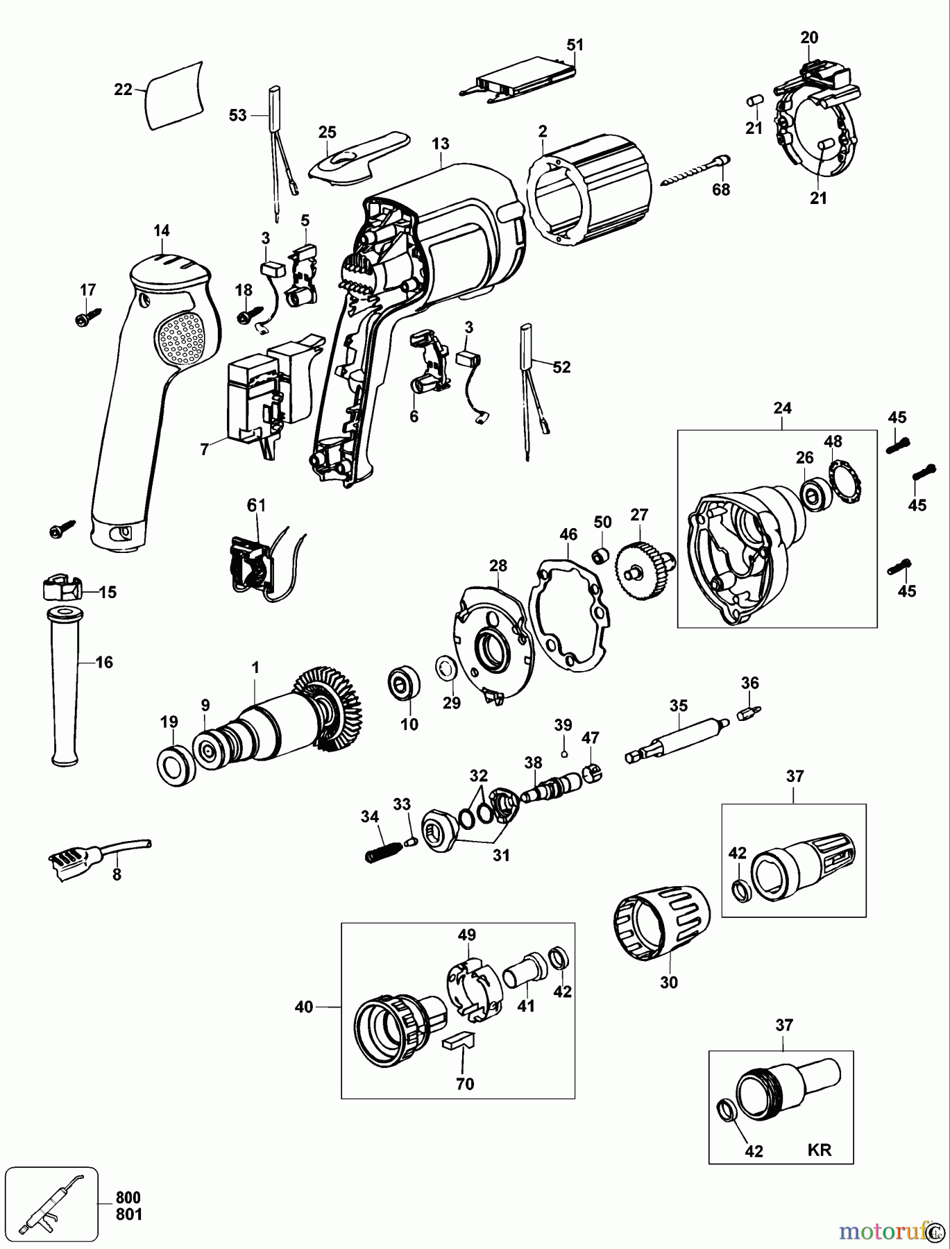  DEWALT SCHRAUBER SCHRAUBENDREHER SCHRAUBENDREHER DW275K Seite 1