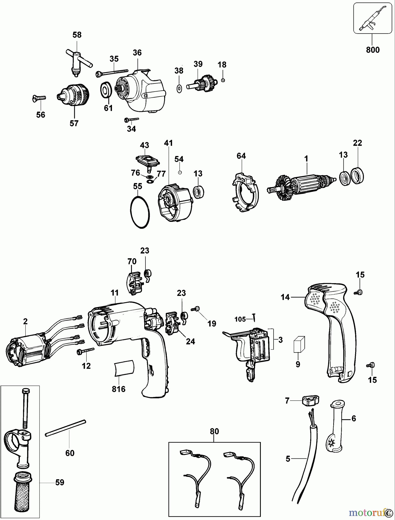  DEWALT Bohrmaschinen Bohrmaschinen BOHRER DW511 Seite 1