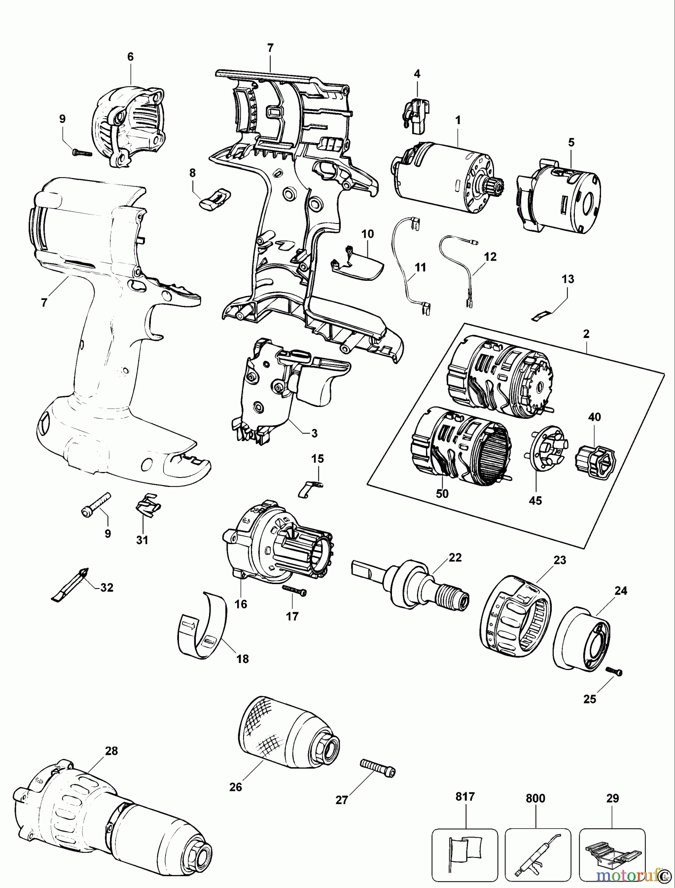  DEWALT AKKUBOHRER CDLS DRILLS 12V AKKU-BOHRMASCHINE DW980 Seite 1