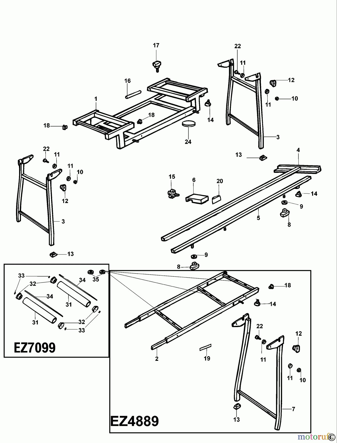 ELU ACCESSORIES ACCESSORIES, ATTACHMENTS & UNPOWERED AUSZIEHTISCH EZ5000 Seite 1