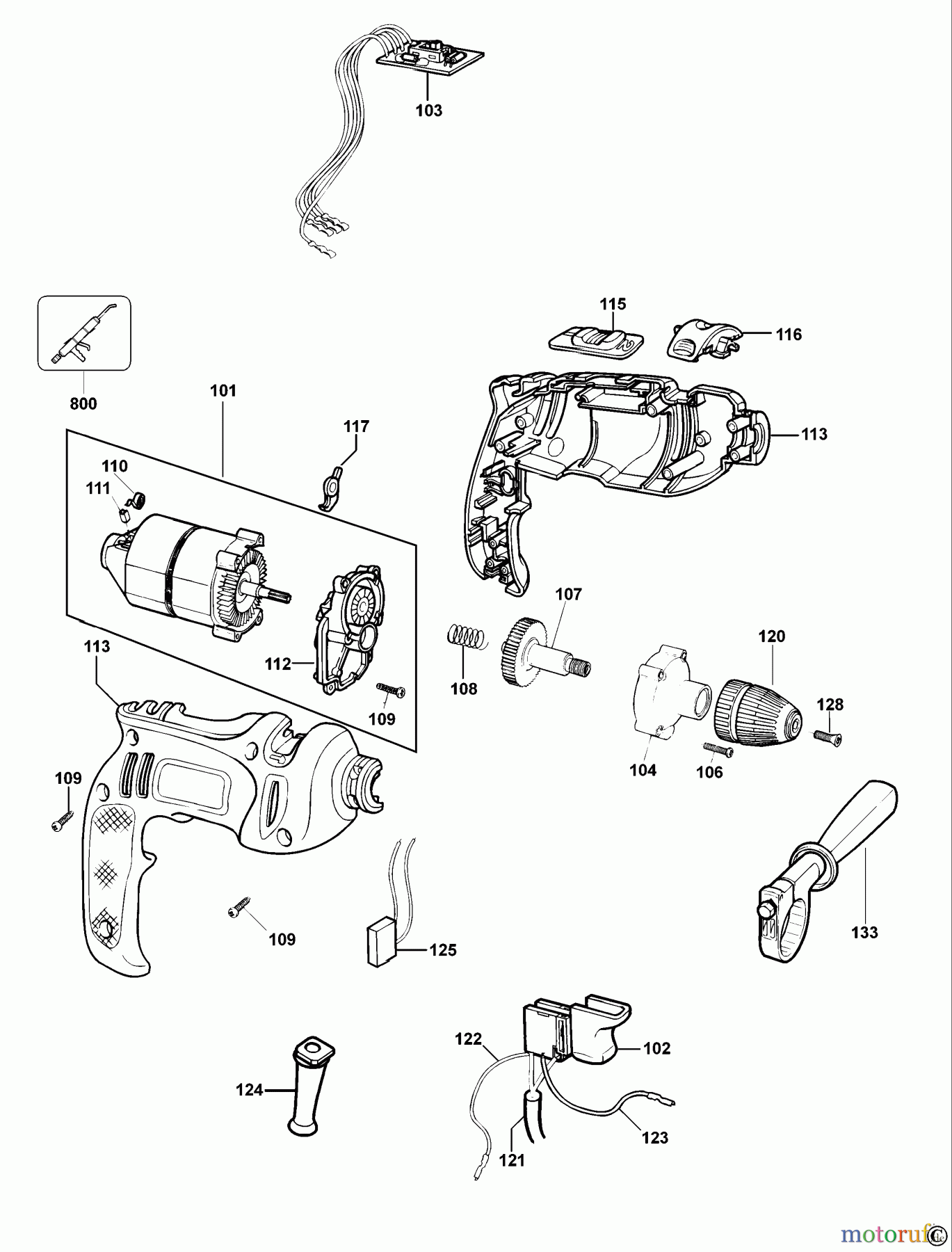 BLACK+DECKER INNENAUSSTATTUNG BOHRER BOHRER AST1 Seite 1