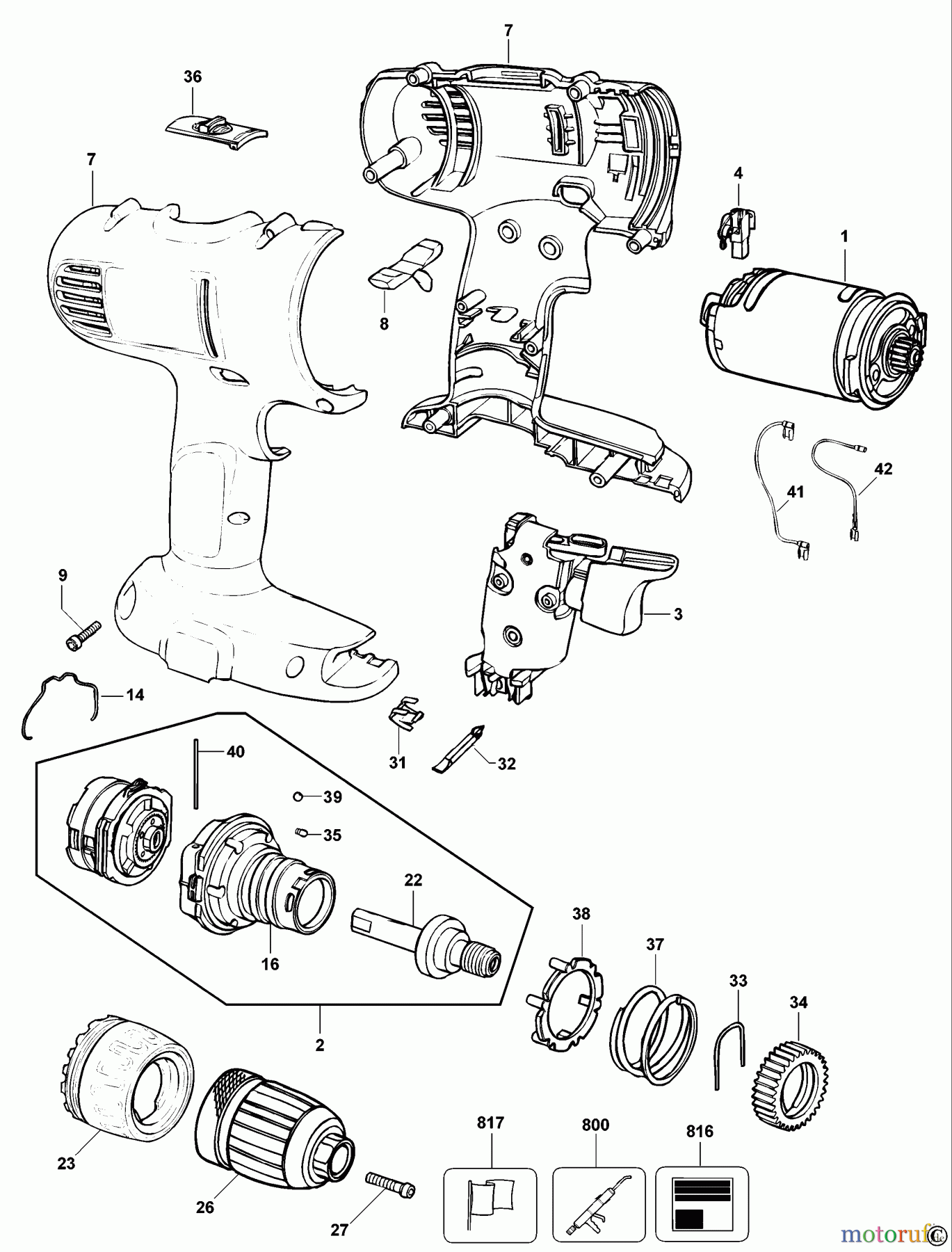  DEWALT AKKUBOHRER CDLS DRILLS 14.4V AKKU-BOHRMASCHINE DW957 Seite 1