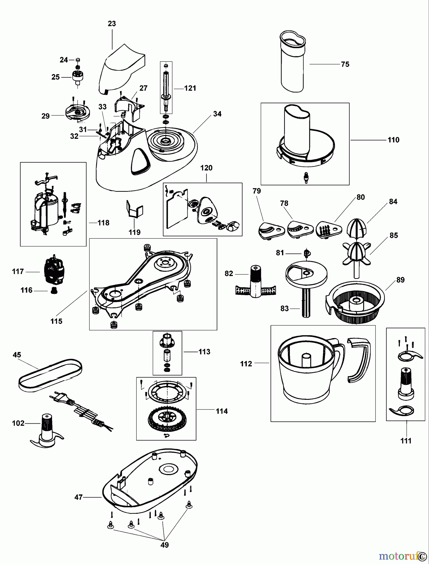 BLACK+DECKER HAUSHALT LEBENSMITTELZUBEREITUNG KÜCHENMASCHINE FP550 Seite 1
