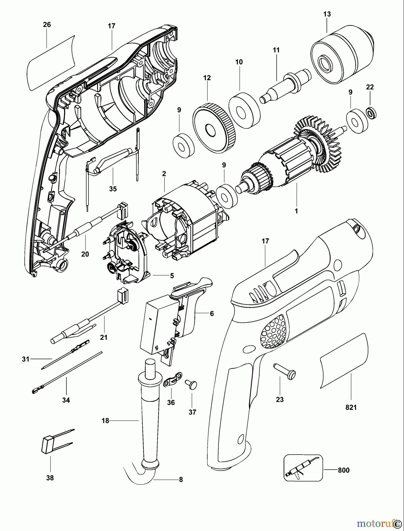 DEWALT Bohrmaschinen Bohrmaschinen BOHRER D21008 Seite 1