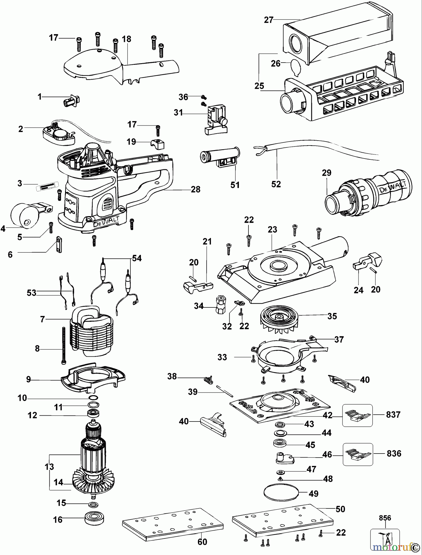  DEWALT HOLZARBEITEN EXZENTERSCHLEIFER SCHLEIFER D26422 Seite 1