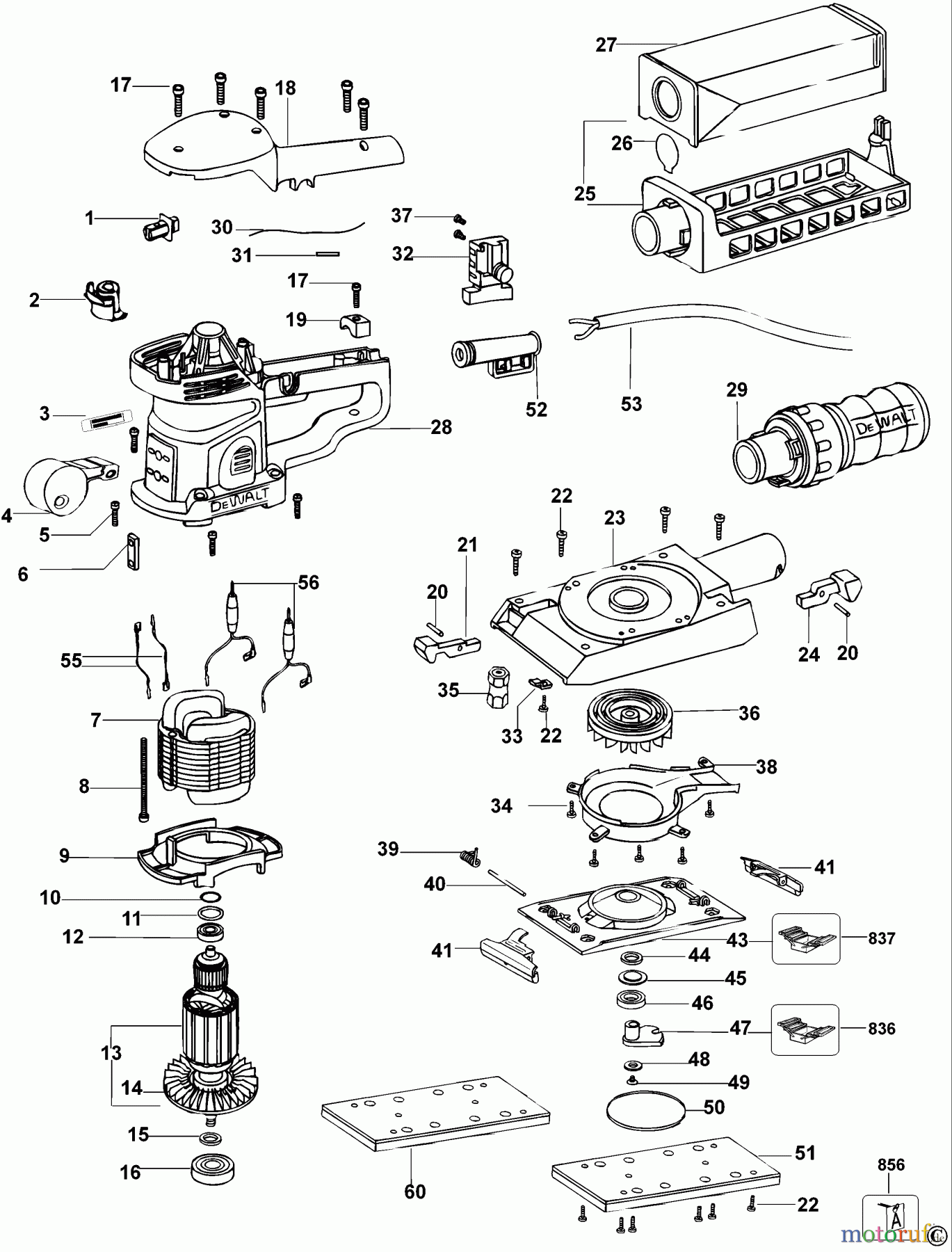  DEWALT HOLZARBEITEN EXZENTERSCHLEIFER SCHLEIFER D26423 Seite 1