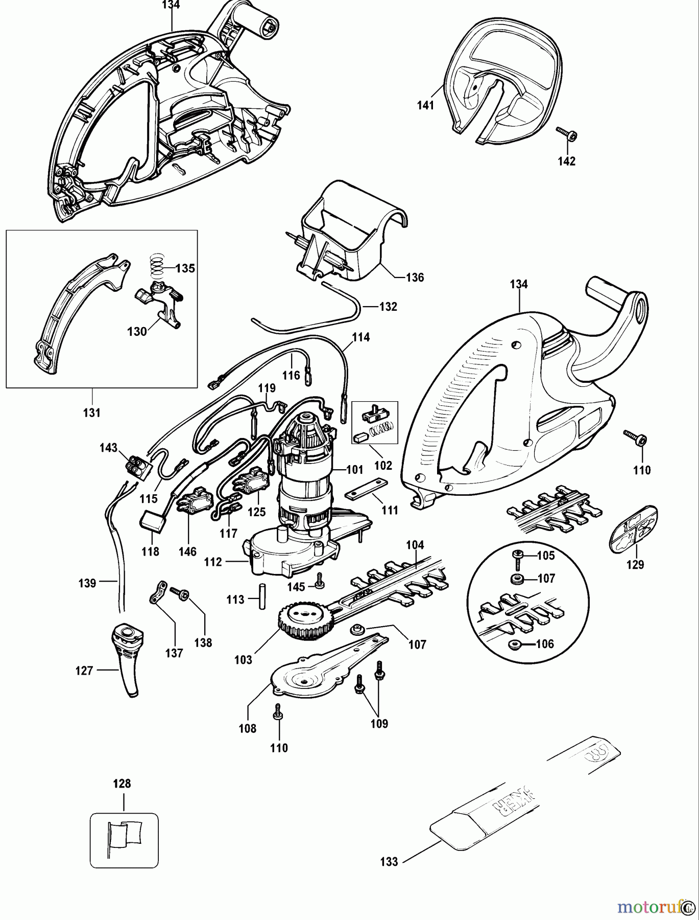 BLACK+DECKER AUSSERHALB HECKENSCHEREN, FADENTRIMMER, SCHEREN HECKENSCHERE GT41 Seite 1
