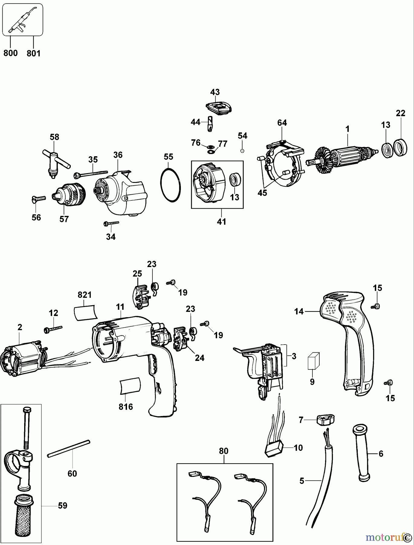 DEWALT Bohrmaschinen PERKUSSIONS BOHRER BOHRER D21716 Seite 1