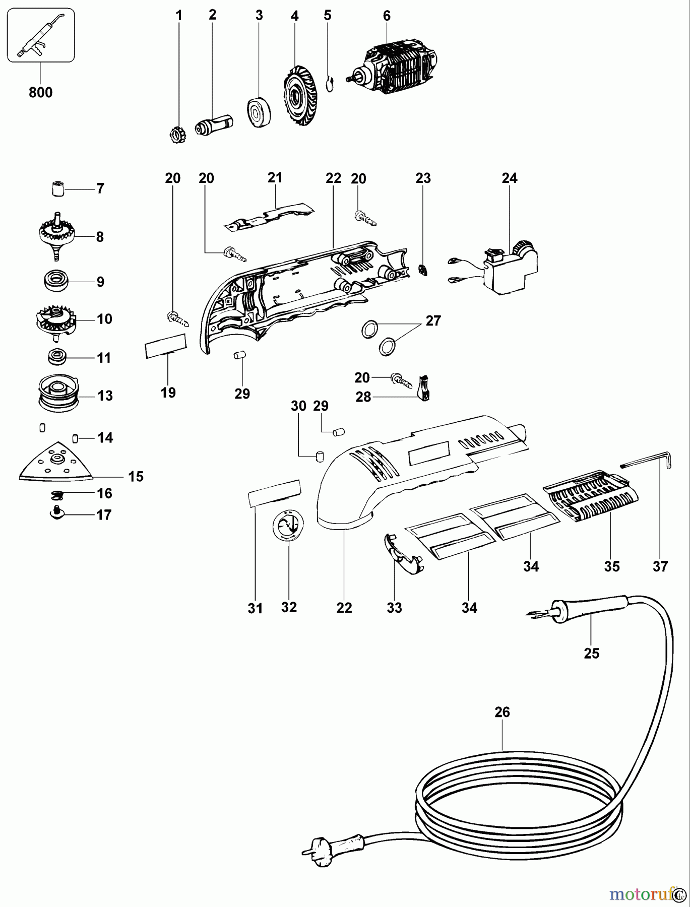DEWALT HOLZARBEITEN EXZENTERSCHLEIFER SCHLEIFER D26430 Seite 1