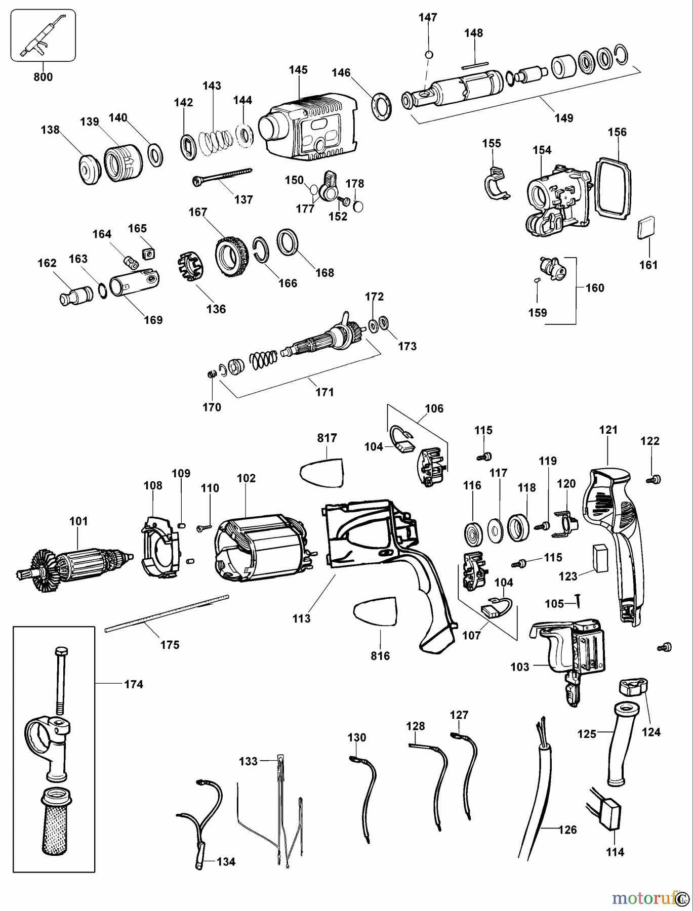 DEWALT Bohrhämmer Bohrhämmer SDS-PLUS DREHHAMMER D25002K Seite 1