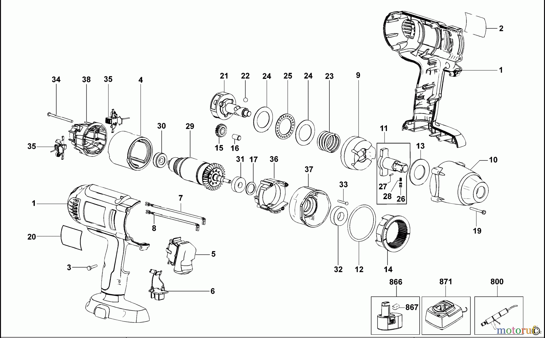 DEWALT SCHRAUBER Schlagschrauber SCHLAGSCHRAUBENSCHL. DW059K Seite 1