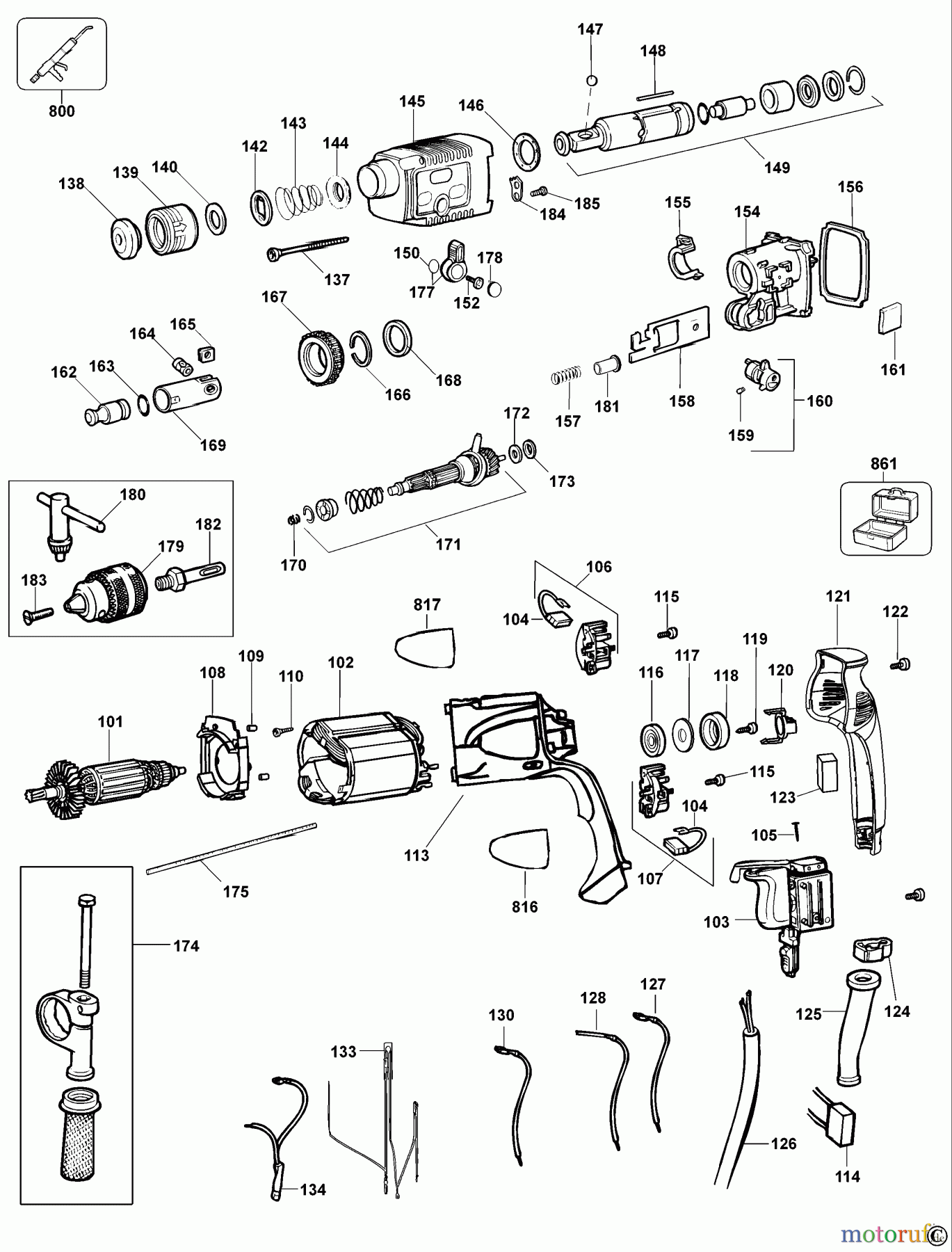  BLACK+DECKER INNENAUSSTATTUNG BOHRER BOHRER XTD24CK Seite 1