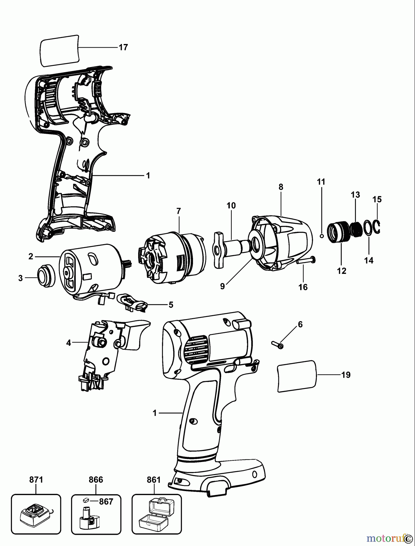 DEWALT SCHRAUBER Schlagschrauber SCHLAGSCHRAUBENSCHL. DW056K Seite 1