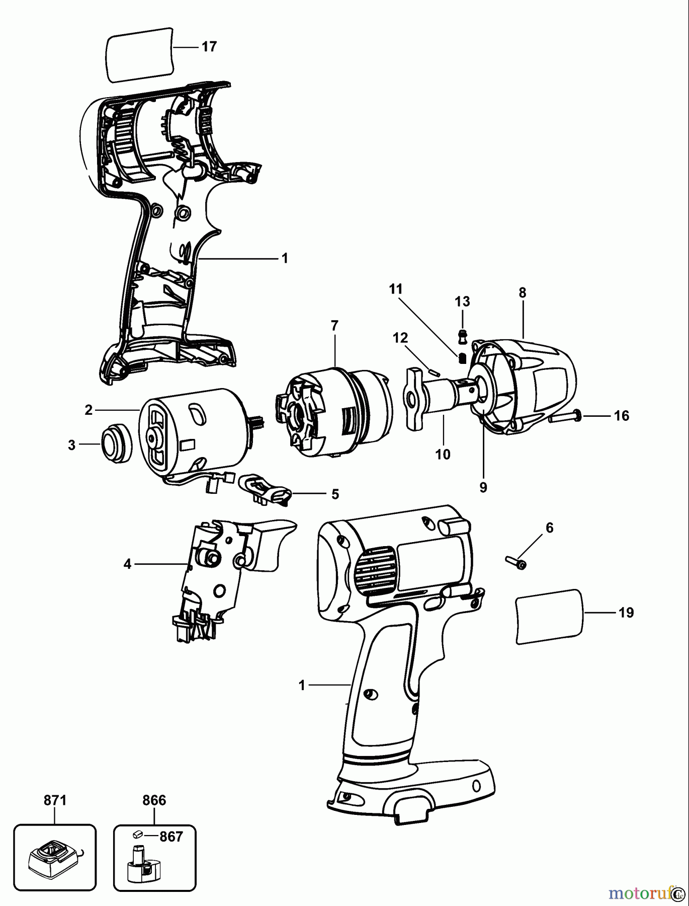  DEWALT SCHRAUBER Schlagschrauber SCHLAGSCHRAUBENSCHL. DW057K Seite 1