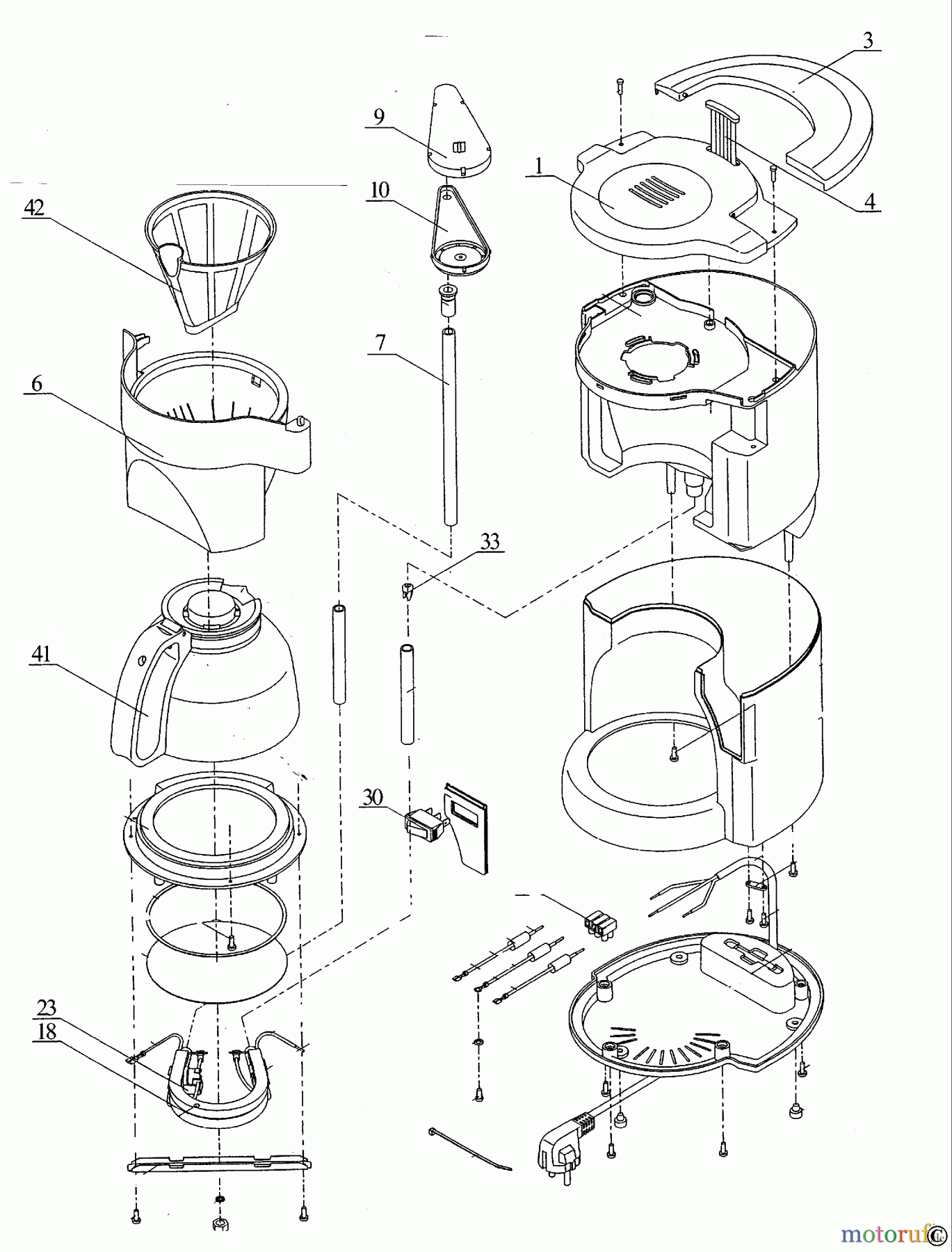 BLACK+DECKER HAUSHALT GETRÄNKE KAFFEEMASCHINE DCM70F Seite 1