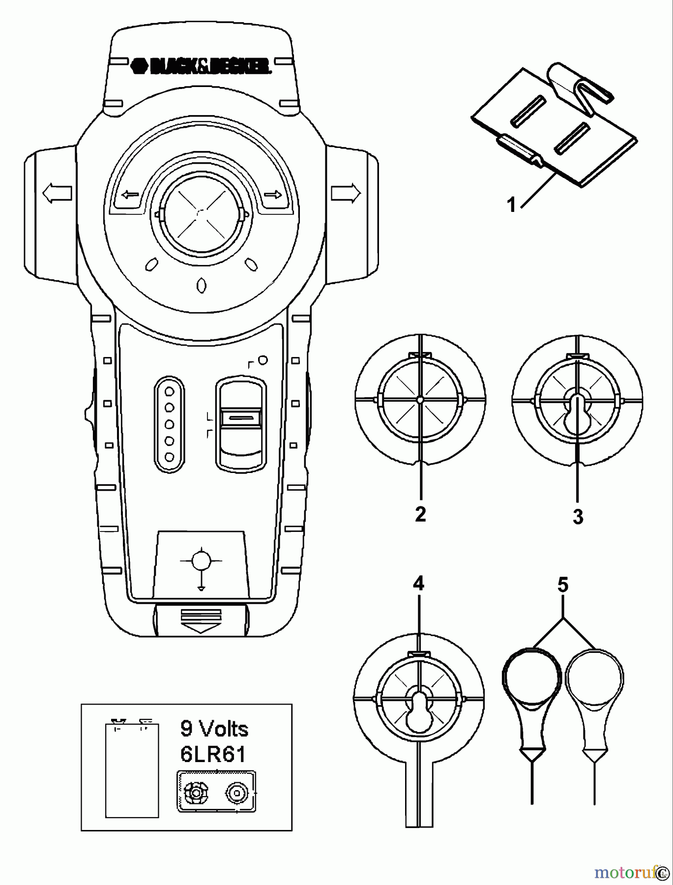  BLACK+DECKER INNENAUSSTATTUNG LASER LASER LZR210 Seite 1