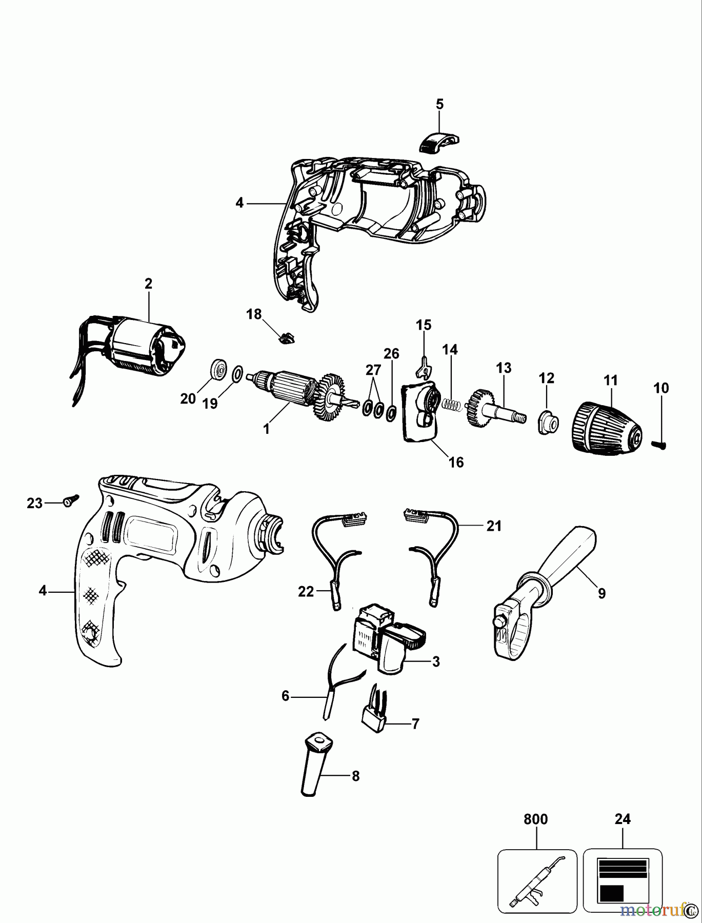  BLACK+DECKER INNENAUSSTATTUNG BOHRER BOHRER AST1XC Seite 1