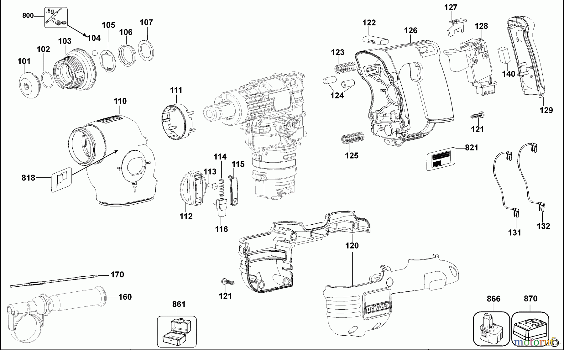  DEWALT Divers 18V HAMMER DC213KB Seite 1