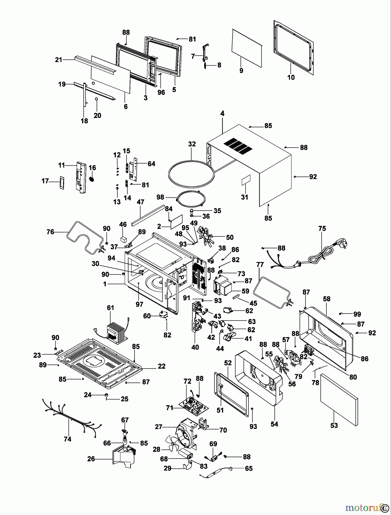  BLACK+DECKER HAUSHALT KOCHEN MIKROWELLE MY30PGCS Seite 1