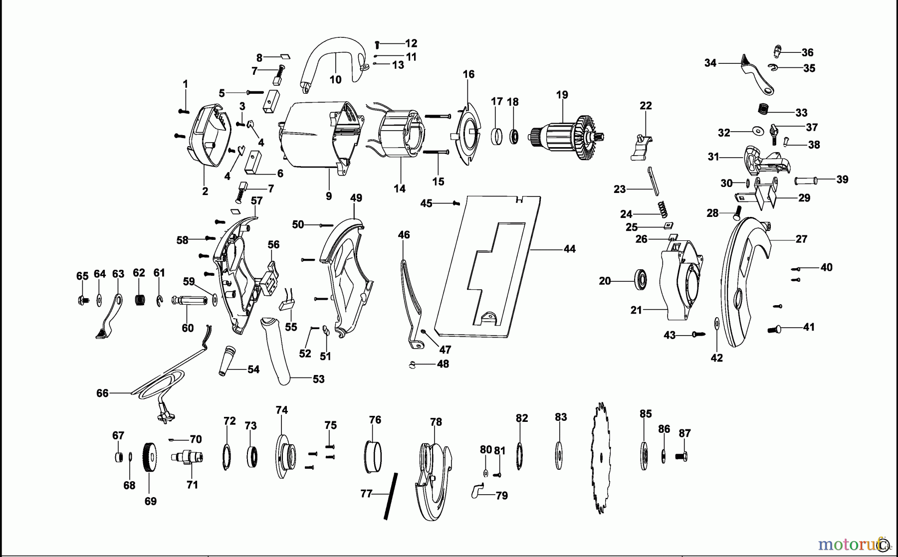  BLACK+DECKER INNENAUSSTATTUNG SÄGE KREISSGE CS718 Seite 1