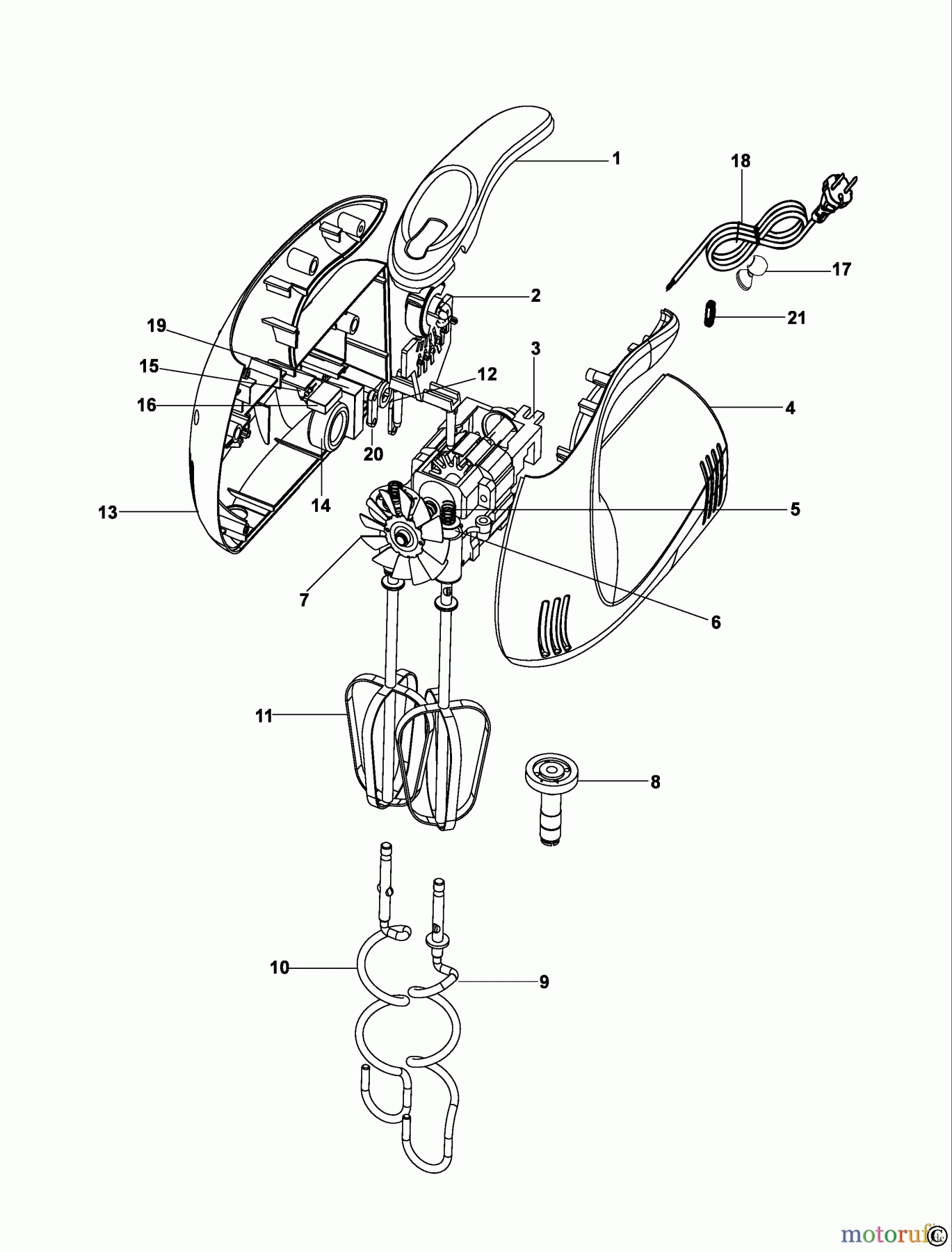 BLACK+DECKER HAUSHALT LEBENSMITTELZUBEREITUNG MISCHER M160 Seite 1