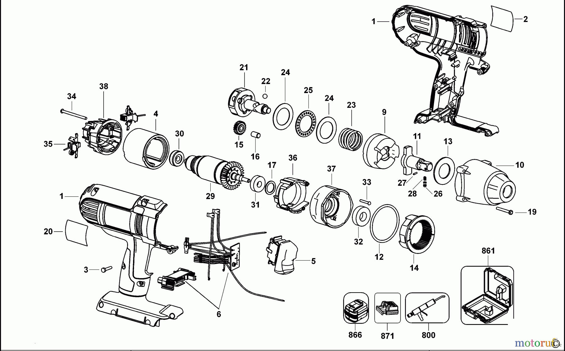 DEWALT SCHRAUBER Schlagschrauber SCHLAGSCHRAUBENSCHL. DC800 Seite 1