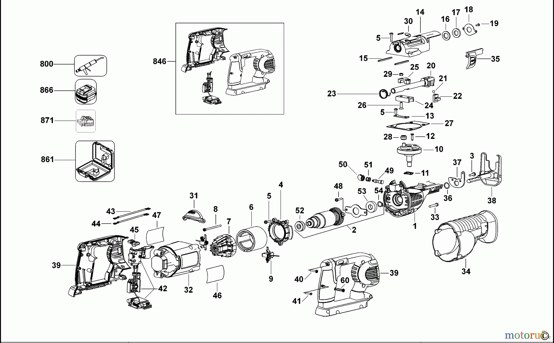  DEWALT HOLZARBEITEN SCHNEIDESÄGEN AKKU SÄBELSÄGE DC305K Seite 1