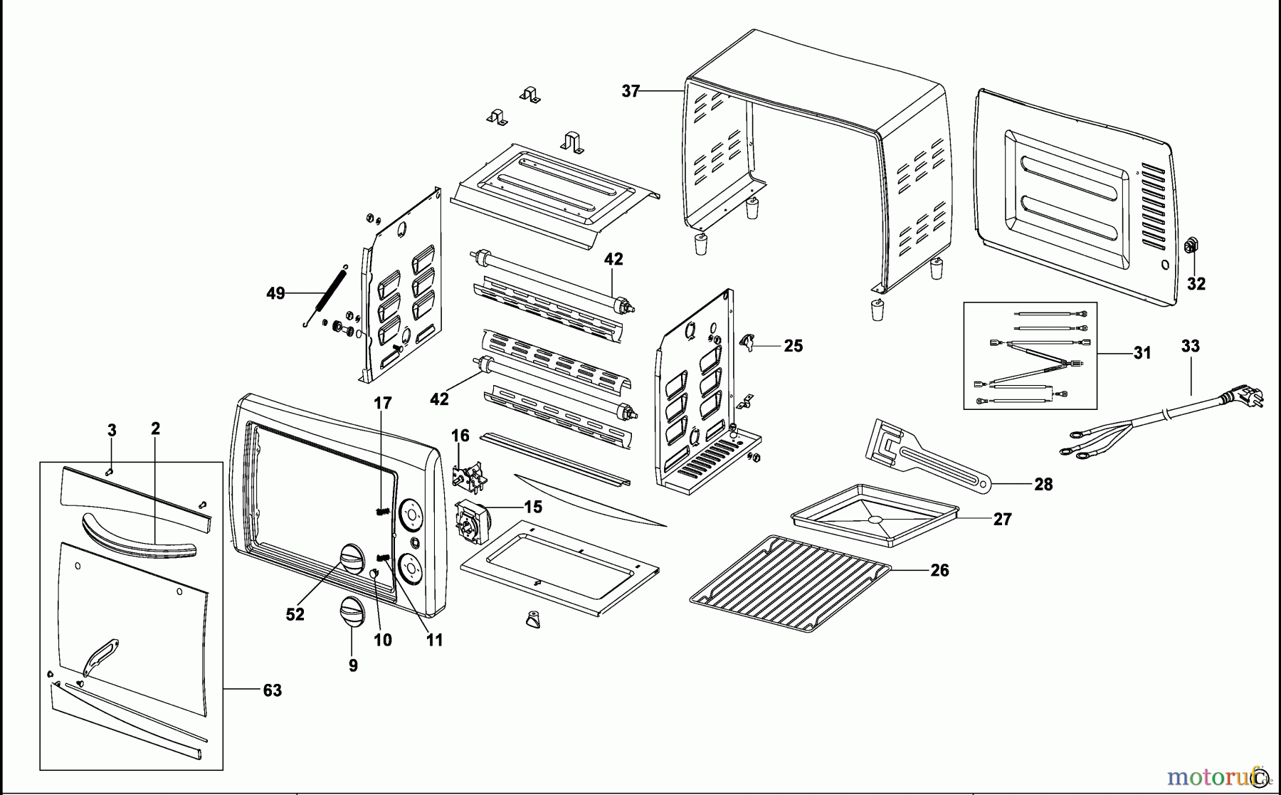 BLACK+DECKER HAUSHALT KOCHEN MINIBACKOFEN TRO18 Seite 1
