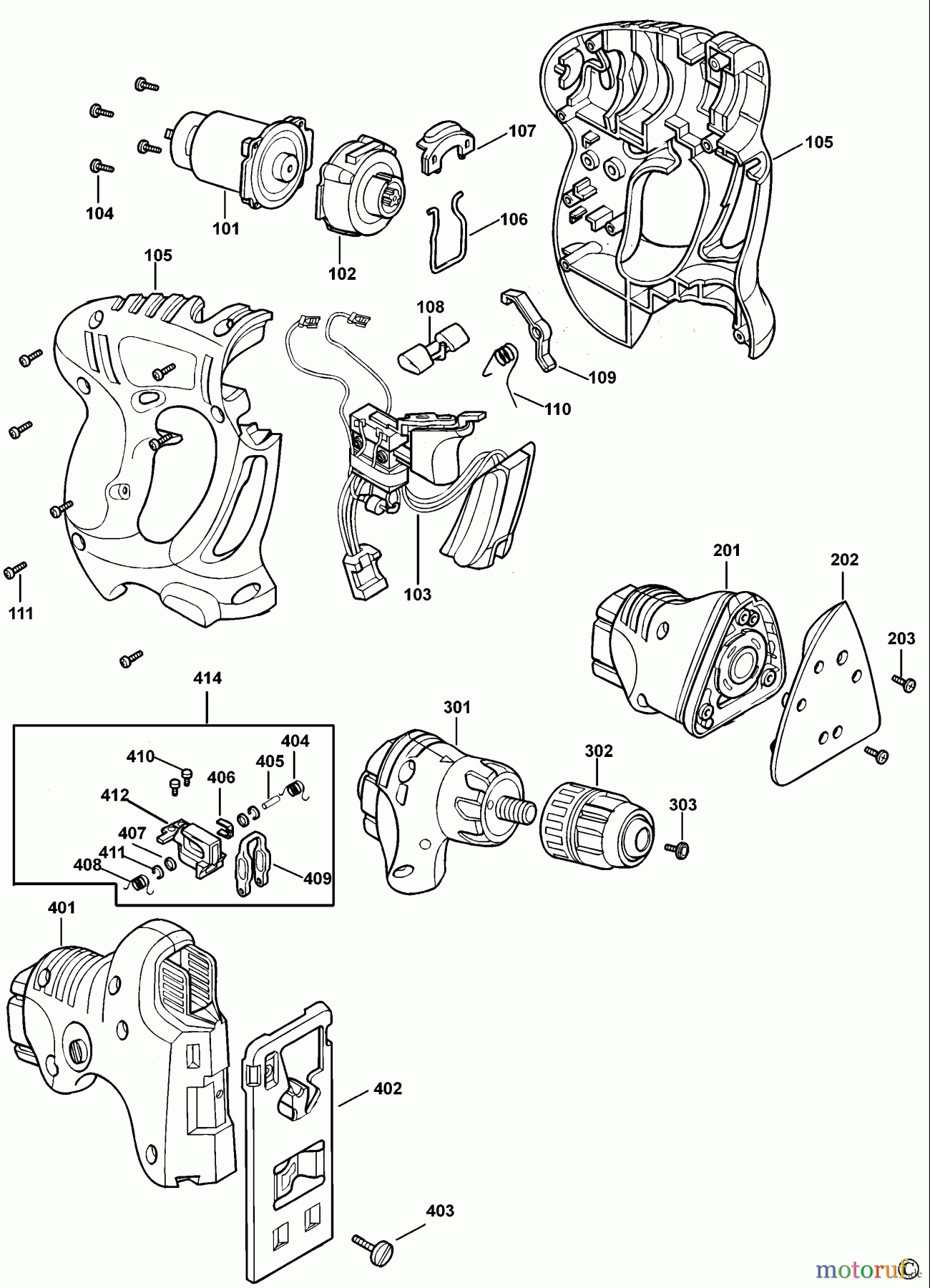  BLACK+DECKER INNENAUSSTATTUNG BOHRER WERKZEUGSATZ SX6000 Seite 1