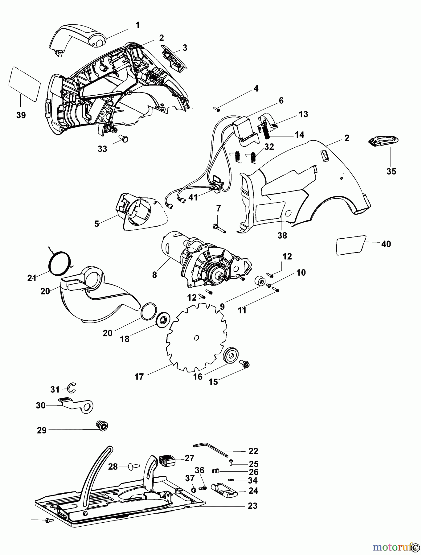 BLACK+DECKER INNENAUSSTATTUNG SÄGE AKKU HANDKREISSÄGE SX7500 Seite 1
