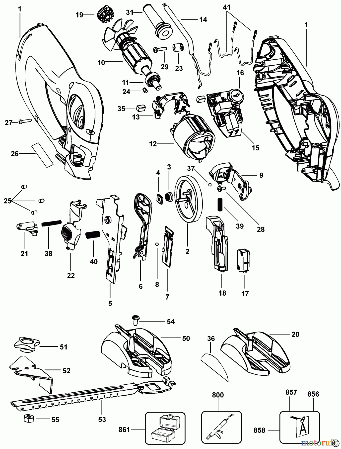 BLACK+DECKER INNENAUSSTATTUNG SÄGE STICHSÄGE HS600K Seite 1