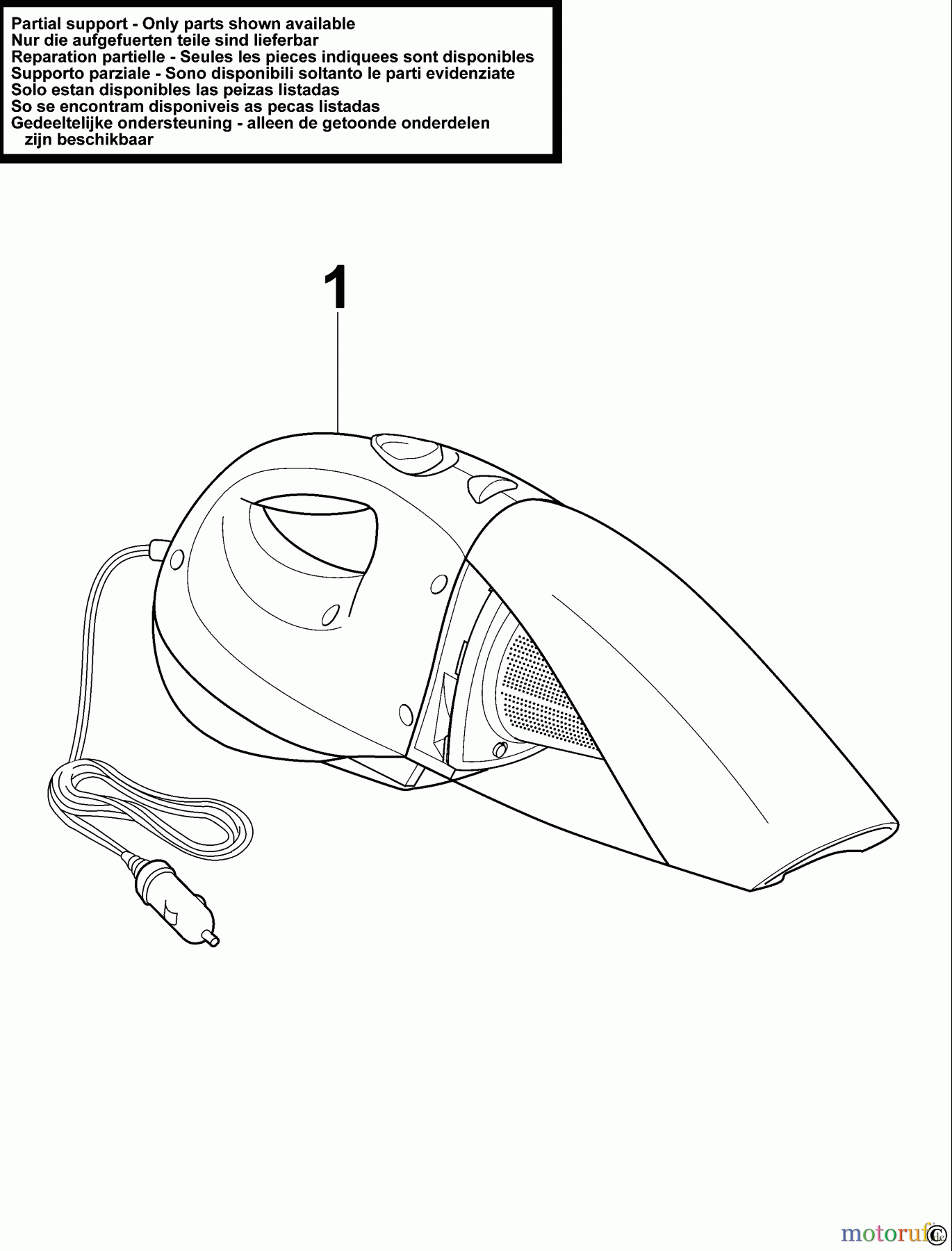 BLACK+DECKER INNENAUSSTATTUNG AUTOPFLEGE & MINIHANDWERK AUTO STAUBSAUGER ACV1205 Seite 1