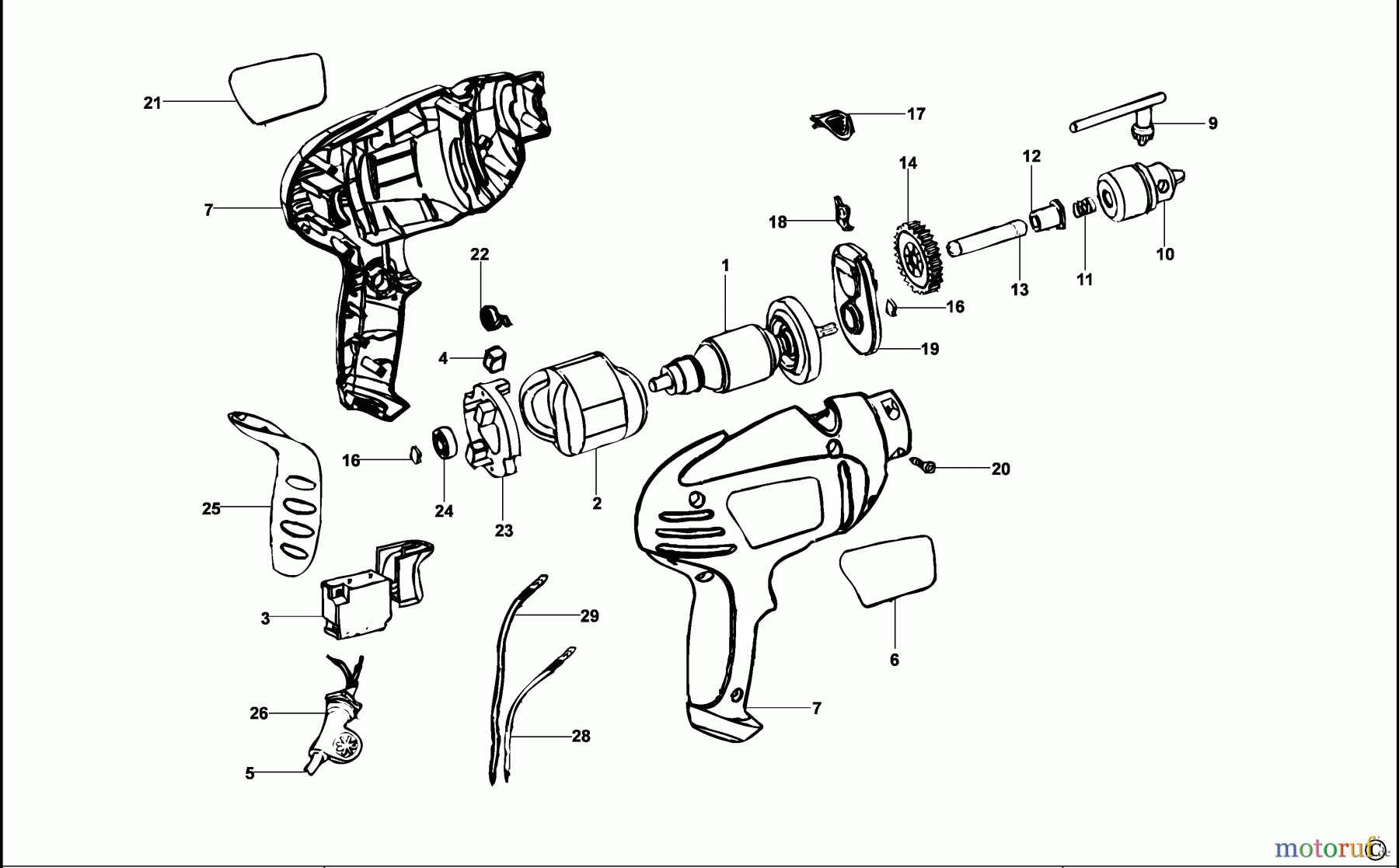 BLACK+DECKER INNENAUSSTATTUNG BOHRER BOHRER BH100 Seite 1