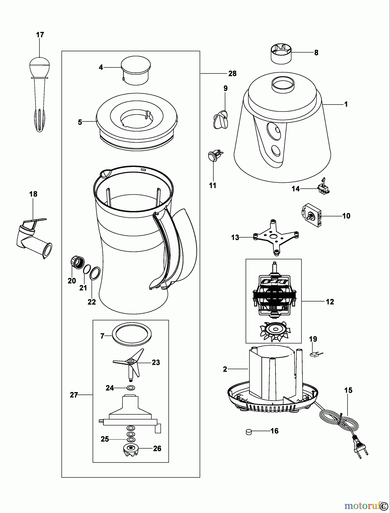 BLACK+DECKER HAUSHALT LEBENSMITTELZUBEREITUNG MIXER BS500N Seite 1