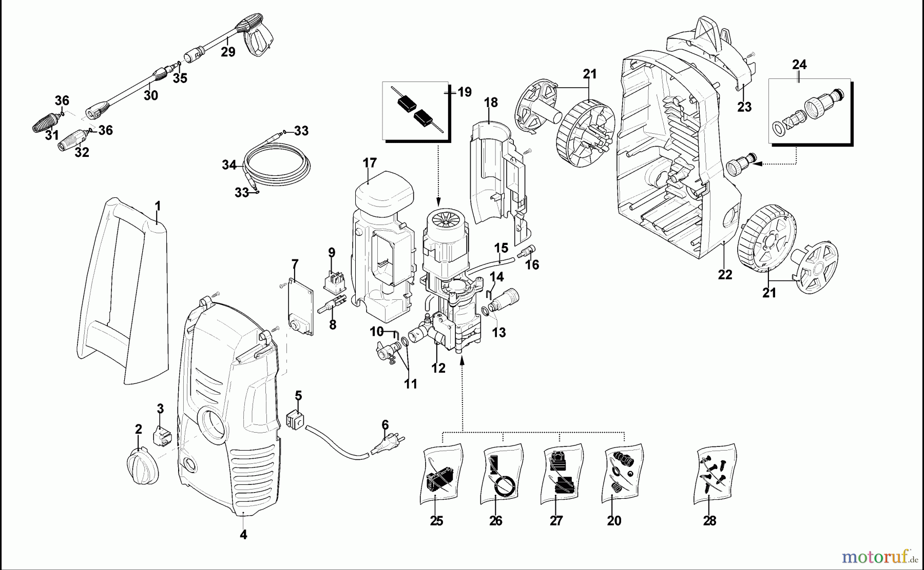 BLACK+DECKER AUSSERHALB HOCHDRUCKREINIGER, PUMPEN, KOMPRESSOREN, GENERATOREN HOCHDRUCKREINIGER PW1400TD Seite 1
