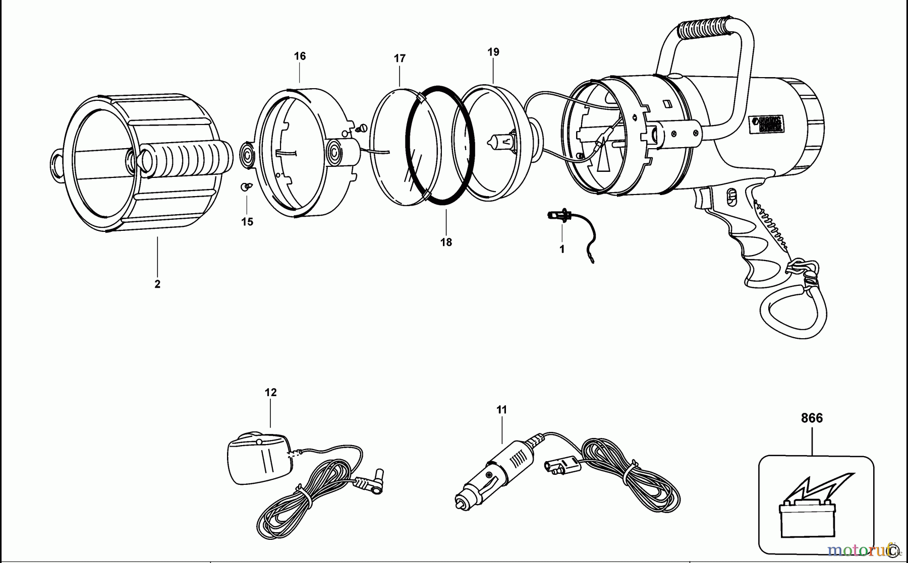 BLACK+DECKER INNENAUSSTATTUNG AUTOPFLEGE & MINIHANDWERK TORCH BDV157 Seite 1
