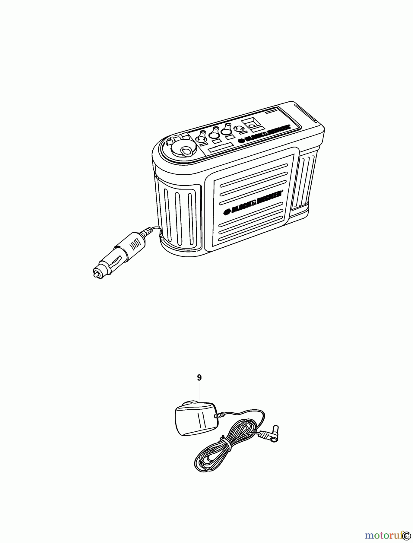 BLACK+DECKER INNENAUSSTATTUNG AUTOPFLEGE & MINIHANDWERK SICHERHEITS-STARTHILFE BDV030 Seite 1