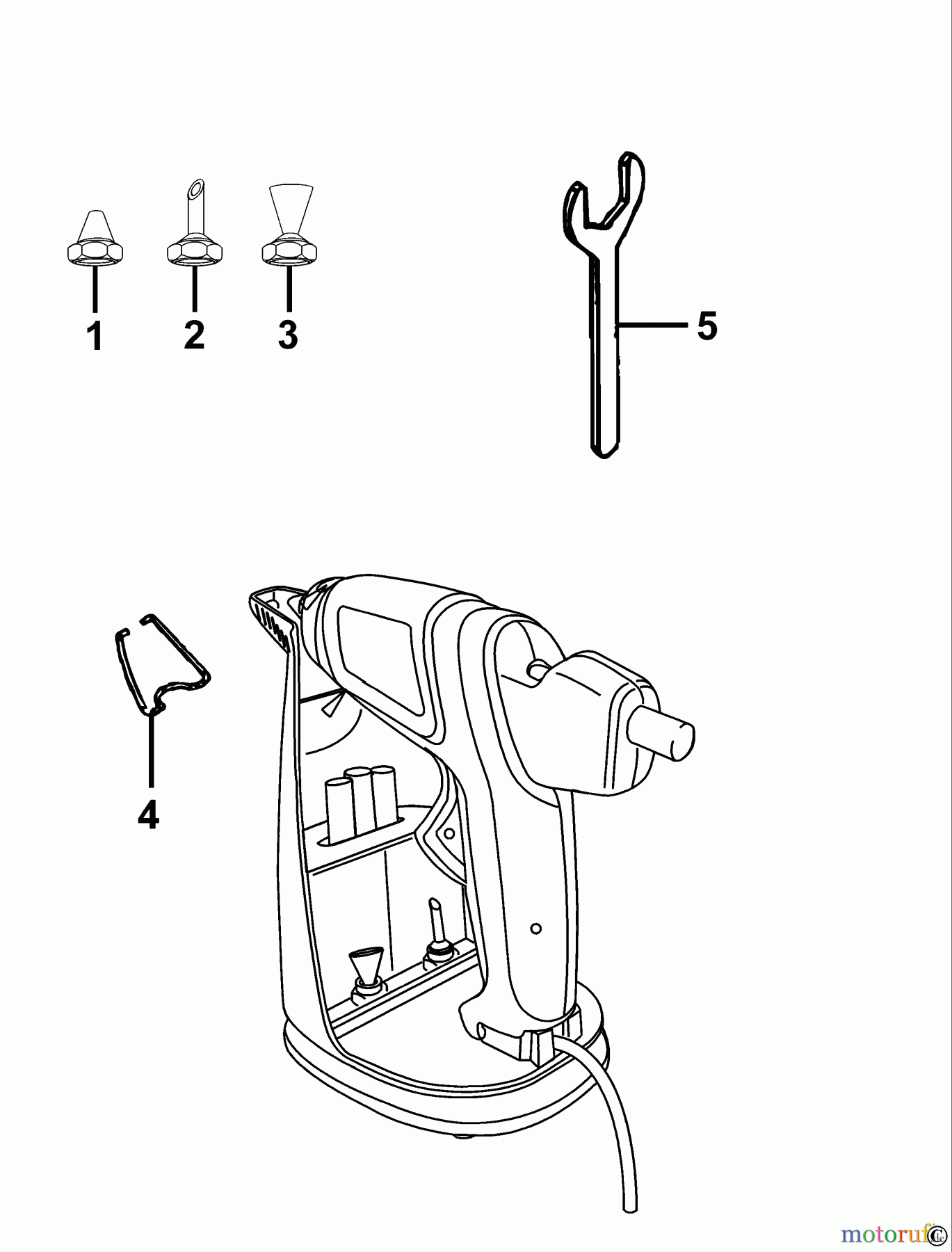 BLACK+DECKER INNENAUSSTATTUNG FIXIERUNGEN KLEBEPISTOLE GG500 Seite 1