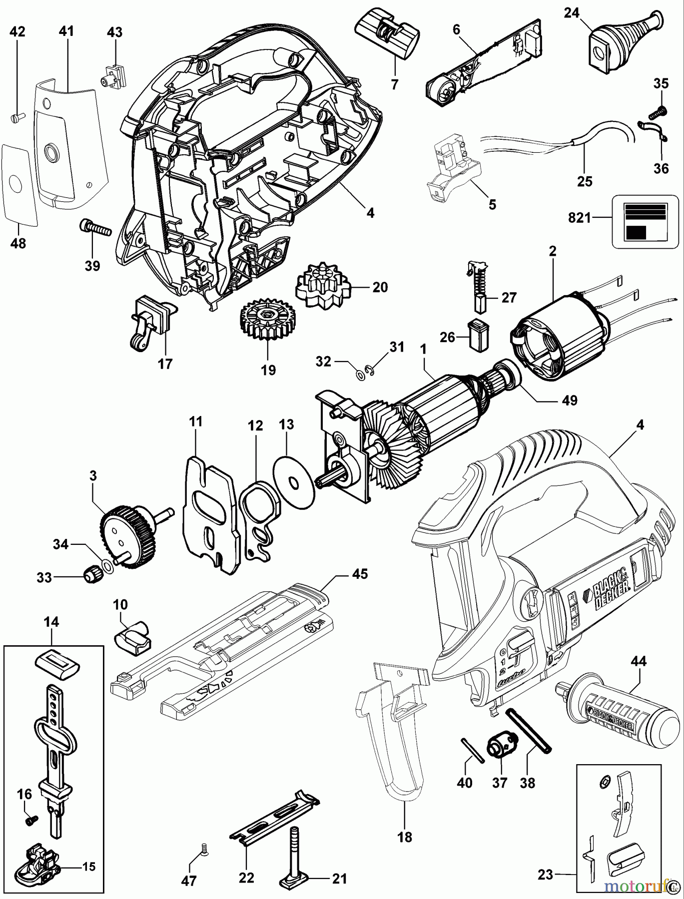  BLACK+DECKER INNENAUSSTATTUNG SÄGE STICHSÄGE HPS6000JSL Seite 1
