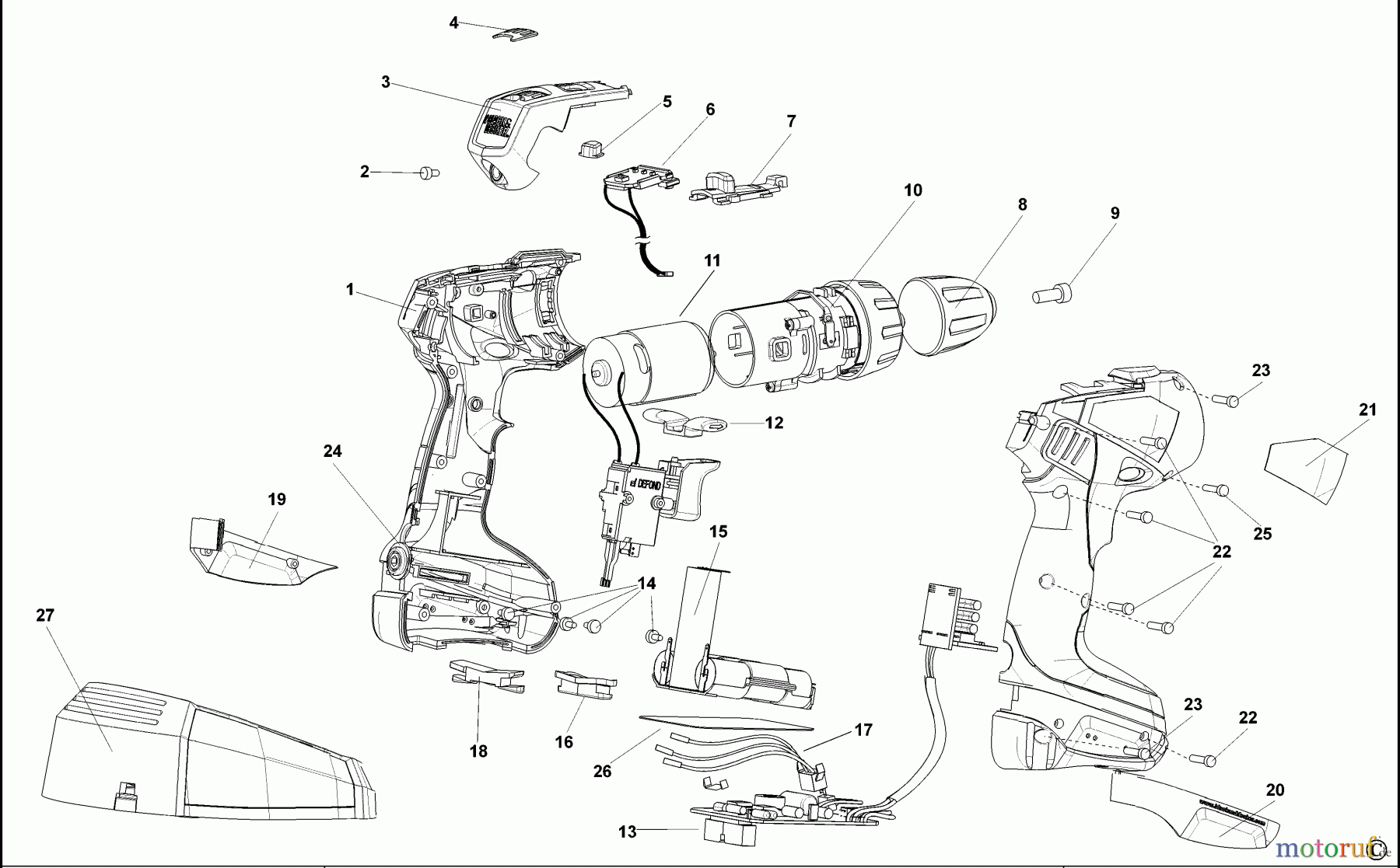  BLACK+DECKER INNENAUSSTATTUNG BOHRER AKKU-BOHRMASCHINE LI-ION144 Seite 1