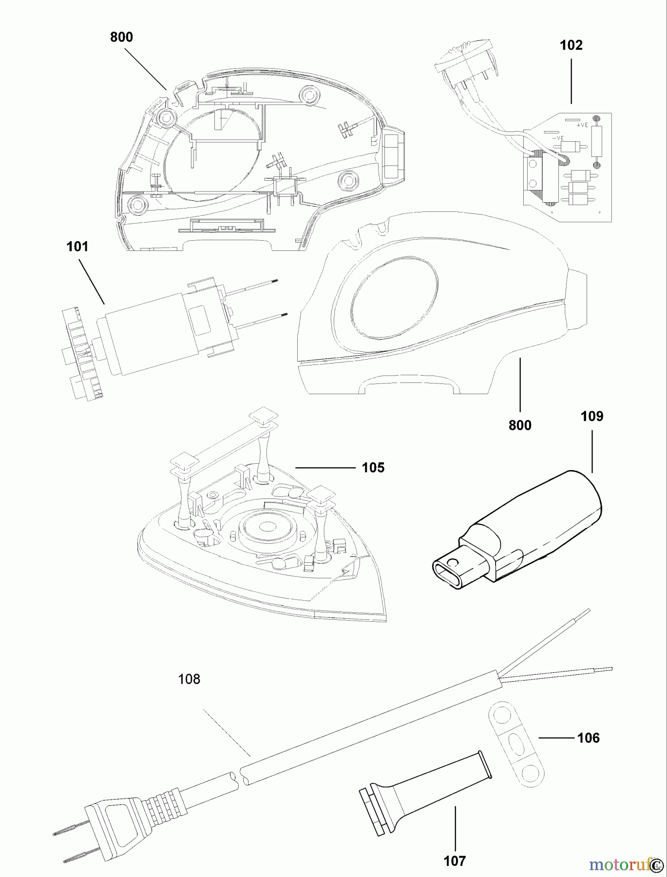  BLACK+DECKER INNENAUSSTATTUNG ABSCHLEIFGERÄT SCHLEIFER KA150K Seite 1